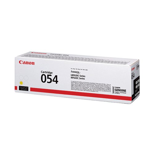Canon 054 Laser Toner Cartridge Yellow (Capacity: 1 200 pages) 3021C002