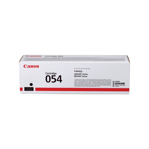 Canon 054 Laser Toner Cartridge Black 3024C002 Standard Cartridge 1500 Page Yield