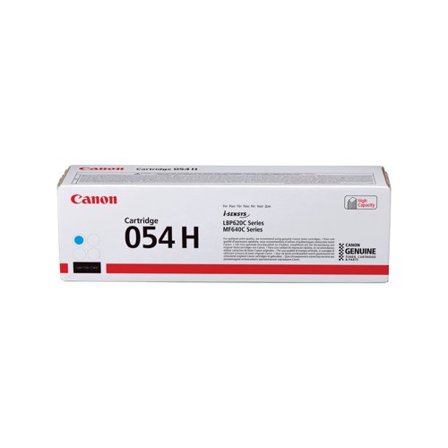 Canon 054 High Yield Laser Toner Cartridge Cyan 3027C002