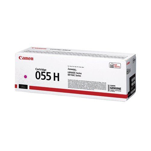 Canon 055 High Yield Laser Toner Cartridge Magenta 3018C002