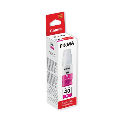 Canon GI-40M Inkjet Cartridge Magenta 3401C001 CO13410 Buy online at Office 5Star or contact us Tel 01594 810081 for assistance