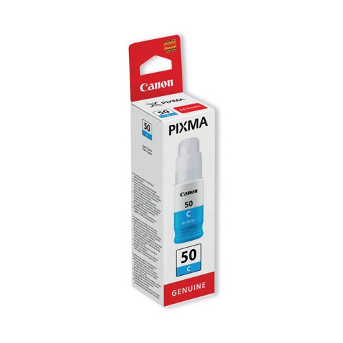 Canon GI-50C Inkjet Cartridge Cyan 3403C001 CO13417 Buy online at Office 5Star or contact us Tel 01594 810081 for assistance