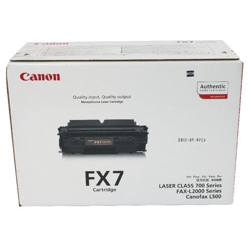 Canon FX7 Fax Laser Toner Cartridge Page Life 4500pp Black Ref 7621A002