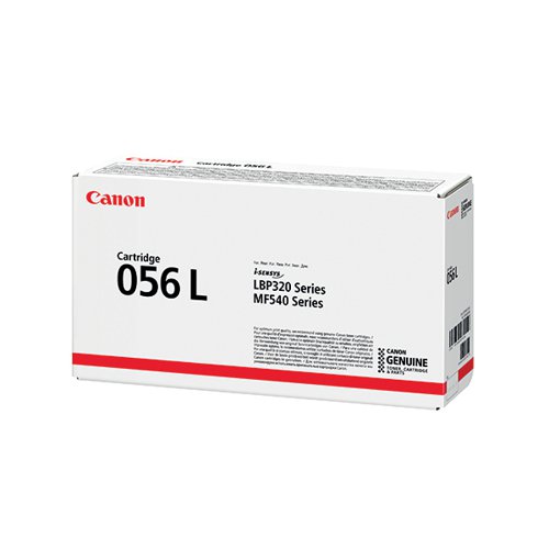 Canon 056L Black Low Yield Laser Toner Cartridge 3006C002