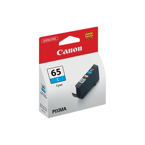 Canon CLI-65C Inkjet Cartridge Cyan 4216C001 CO15925 Buy online at Office 5Star or contact us Tel 01594 810081 for assistance