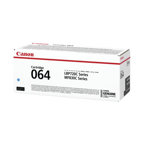 Canon 064 Toner Cartridge Cyan 4935C001 - CO18253