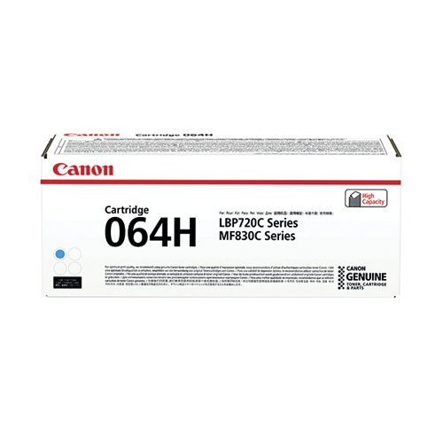 Canon Cartridge 064 High Yield Cyan Laser Toner Cartridge 4936C001