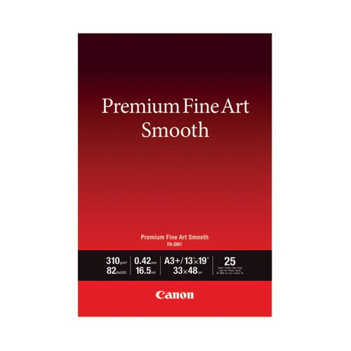 Canon Premium Fine Art Smooth A3 Plus Paper (Pack of 25) 1711C014