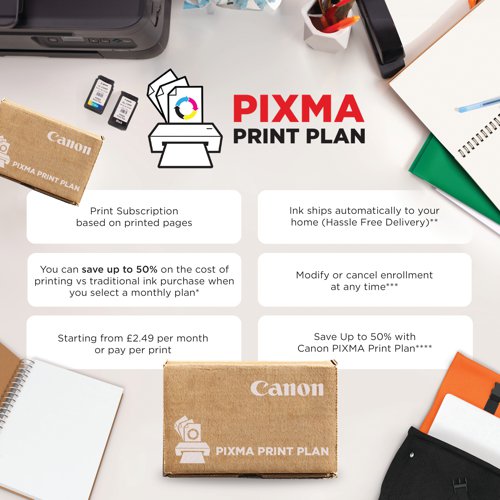 CO19821 Canon PIXMA TS5350i 3-in-1 A4 Colour Wireless Inkjet Photo Printer Black 4462C088