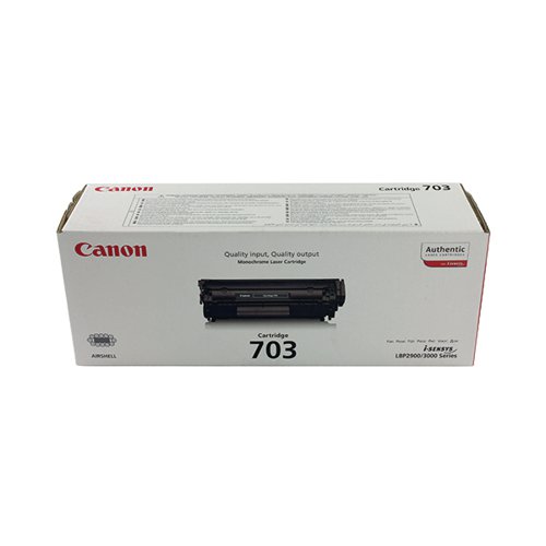 Canon 703 Toner Cartridge Black 7616A005 - CO25601