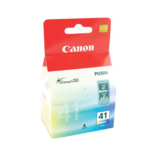 Canon CL-41 Colour Inkjet Cartridge Tri-Colour Cyan/Magenta/Yellow 0617B001