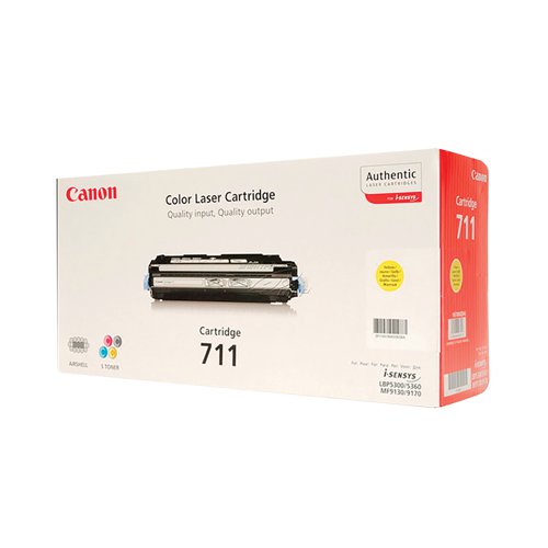 Canon 711Y Toner Cartridge Yellow 1657B002