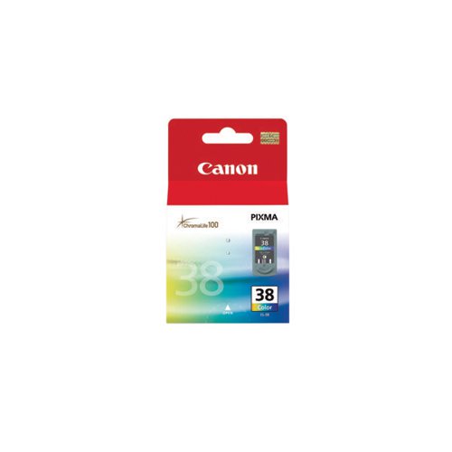 Canon CL-38 Inkjet Cartridge Tri-Colour Cyan/Magenta/Yellow 2146B001 CO45405 Buy online at Office 5Star or contact us Tel 01594 810081 for assistance
