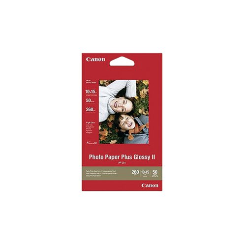 Canon Glossy Photo Paper + 10x15cm 275gsm (Pack of 50) PP-201 CO48419 Buy online at Office 5Star or contact us Tel 01594 810081 for assistance