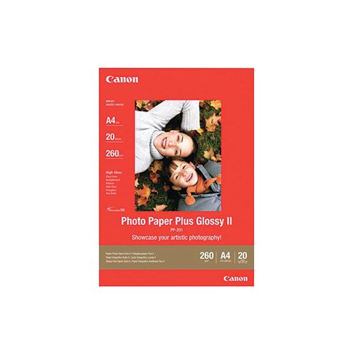 Canon Photo Paper + Glossy 13x18cm (Pack of 20) 2311B018 CO53727 Buy online at Office 5Star or contact us Tel 01594 810081 for assistance