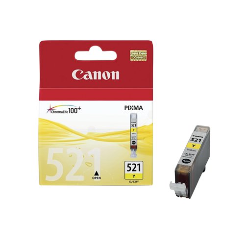 Canon CLI-521Y Inkjet Cartridge Yellow 2936B001
