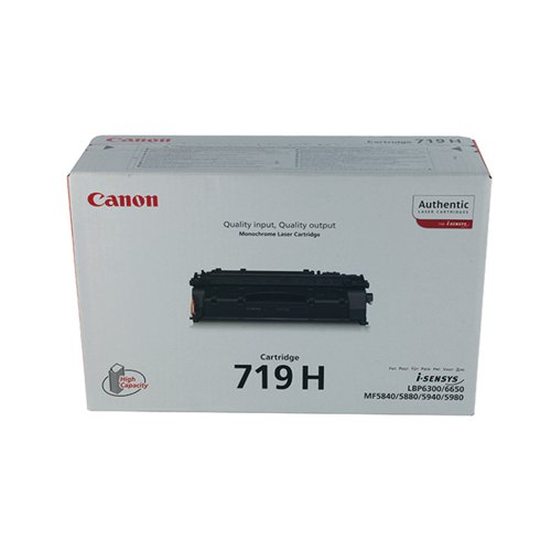 Canon 719H Toner Cartridge High Yield Black 3480B002 - CO65031