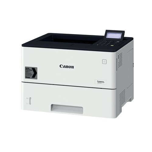 CO66395 | Boost productivity in the workplace with the Canon i-SENSYS LBP325x, which offers print speeds of up to 43ppm for A4 and 65ppm for A5 printing. The compact and sleek design is ideal for space saving and automatic printing cuts down on paper wastage. It includes flexible connectivity with both high-speed USB and Ethernet connectivity, with a user-friendly LCD display for ease of use.