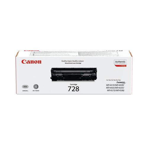 Canon 728 Toner Cartridge Black 3500B002 - CO66411