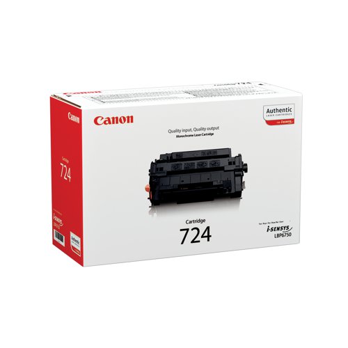 Canon 724 Toner Cartridge Black 3482B002AA Toner CO66487