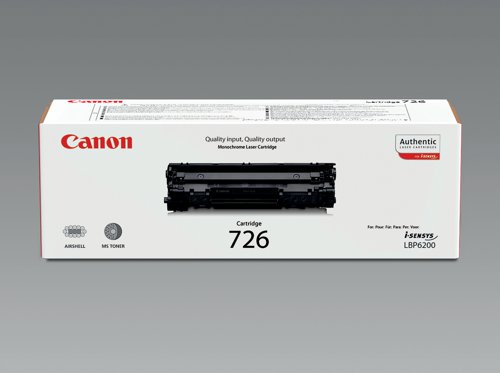 Canon 726 Toner Cartridge Black 3483B002 - CO67532