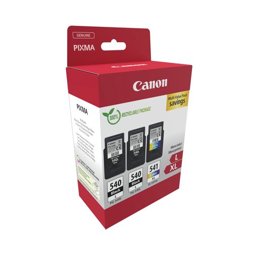 Canon PG-540L x2/CL-541XL Inkjet Cartridge Multi Value Pack Black/Colour 5224B017