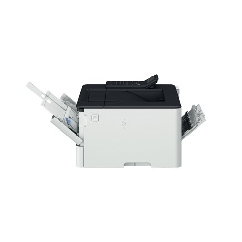 CO68189 | The Canon i-SENSYS LBP246dw A4 mono single-function printer is a reliable, speedy and secure printer, designed for use in small offices and at home. With a 1GB memory. Features include TLS1.3, Verify System at Startup and Secure PIN print. With a print speed of up to 40 ppm (A4), up to 65.4 ppm (A5-Landscape). With duplex printing providing a print speed of up to 33.6 ipm (A4). Print resolution of up to 1200 x 1200 dpi. Comes with a standard paper input 250-sheet cassette and 100 sheet multi-purpose tray. All operated via a 5 line LCD control panel, 3 LED (Job, Error, Energy saver) buttons, 10 numeric keypad. Connect with USB 2.0 Hi-Speed, Wi-Fi, pair easily with Wi-Fi direct, and print from your mobile. Advanced printing features: Microsoft Universal Print support; iOS: AirPrint, Canon PRINT Business app; Android: Mopria certified, Canon PRINT Business app and Canon Print Service Plug-in. Supplied with 1,500 page starter cartridge (Black).