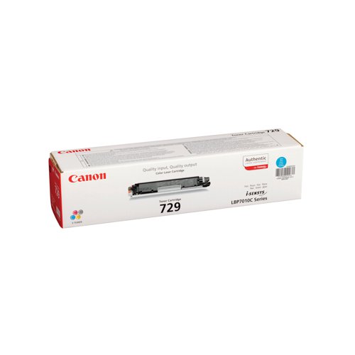 Canon 729C Laser Toner Cartridge Cyan 4369B002