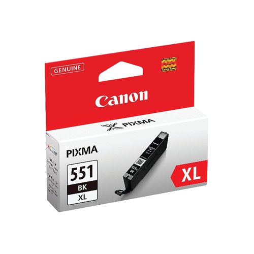 Canon CLI-551BK XL High Yield Inkjet Cartridge Black 6443B001