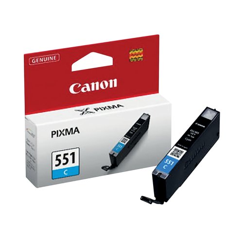 Canon CLI-551C Inkjet Cartridge Cyan 6509B001 Inkjet Cartridges CO90555