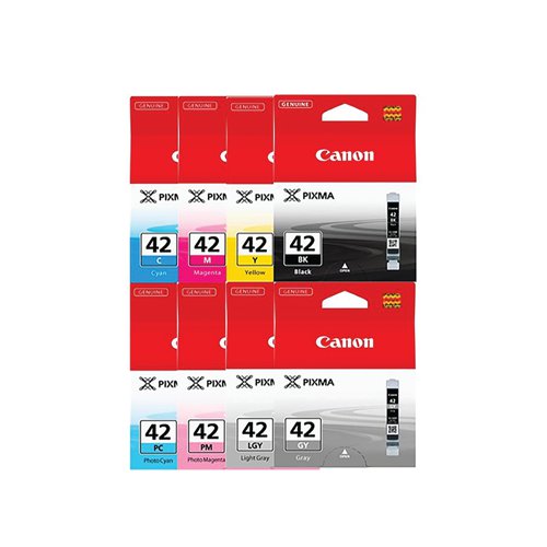 Canon CLI-42 Inkjet Cartridge Multipack (Pack of 8) 6384B010