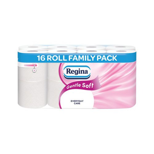 Regina Gentle Soft Toilet Tissue Roll 3-Ply White (Pack of 16) 421514
