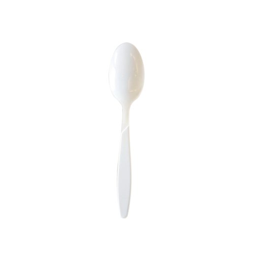 Heavy Duty Plastic Tablespoons 155mm White (Pack of 100) 183WHBAG