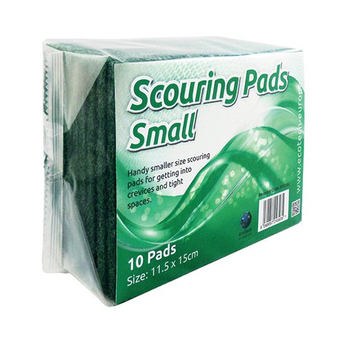 Economy Scourer Flat 150x115mm Green (Pack of 10) SP120 CPD02010 Buy online at Office 5Star or contact us Tel 01594 810081 for assistance