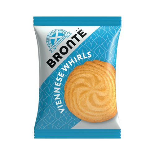 CPD19378 | Bronte Traditional biscuits are a delicious range of tasty biscuits. 5 varieties included: Golden Crunch, Viennese Fingers, Fruit Shrewsbury, Shortcake and Chocolate Chip. Ideal for use in hotels, conference and hospitality venues. Individual mini packs.