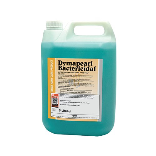 Dymapearl Antibacterial Hand Soap Unperfumed 5 Litre 0604248