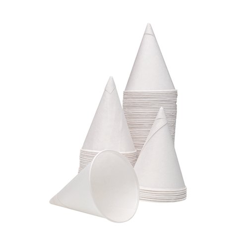 4oz Water Drinking Cone Cup White (Pack of 5000) ACPACC04