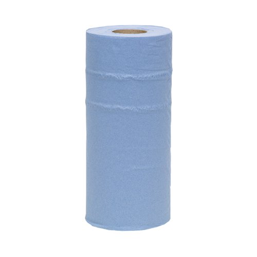 2Work Hygiene Paper Roll 2-Ply 250mmx40m Wrapped Blue CPD43579