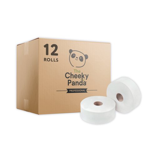 Cheeky Panda 2-Ply Mini Jumbo Roll 150m (Pack of 12) PFMINJRL12 Toilet Tissue CPD63038