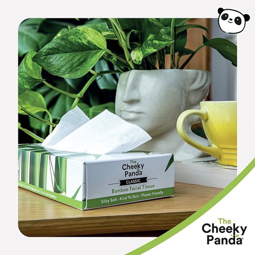 CPD67863 Cheeky Panda Facial Tissues Box 80 Sheets (Pack of 12) 1103039
