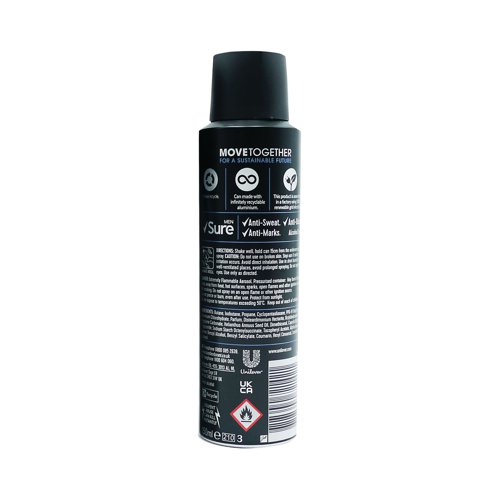 Sure Antiperspirant Deodorant Men 150ml Mixed Scents (Pack of 6) 0699299