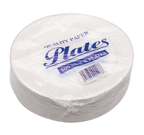 Paper Plate 7 Inch White (Pack of 100) 0511040 - CPD75061