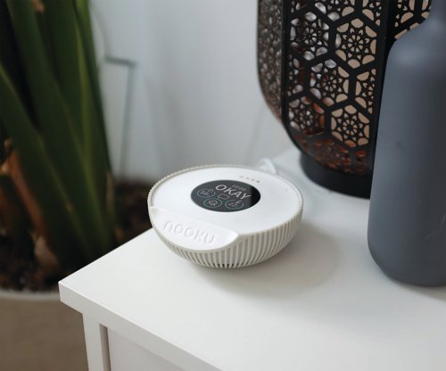 CPD91900 | Nooku Mini Indoor Air Quality Monitor is the smallest, most compact air quality monitor with 4 key metric measurements; Humidity, Temperature, Volatile Organic Compounds (VOCs) and Nitrous Oxide (NOx). The monitor is Wi-Fi and Bluetooth connected. Create a whole home or office solution. Easily connect with any other Nooku devices to create a multi-room solution, and monitor your whole home without the need for additional hubs.