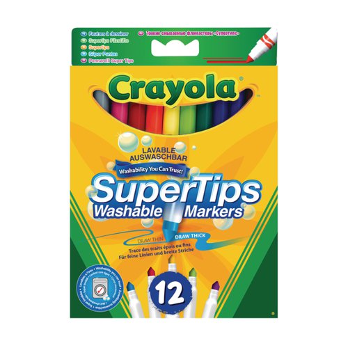 Crayola Bright Supertips x12 (Pack of 6) 3.7509