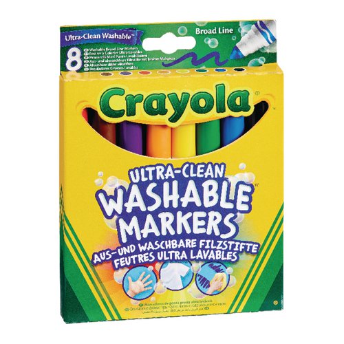 Crayola Ultra Clean Washable Markers x8 (Pack of 6) 58-8328-E-000