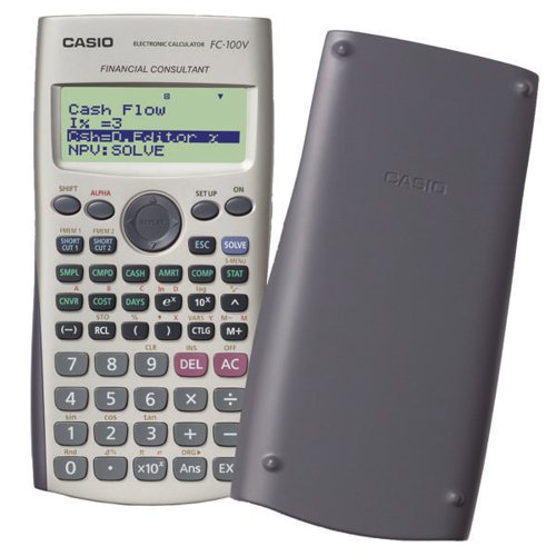 Casio Financial Calculator 12-Digit Silver FC-100V-UM CS16701 Buy online at Office 5Star or contact us Tel 01594 810081 for assistance