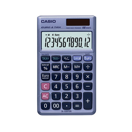 Casio Pocket 12-Digit Calculator SL-320TER+ CS17267 Buy online at Office 5Star or contact us Tel 01594 810081 for assistance