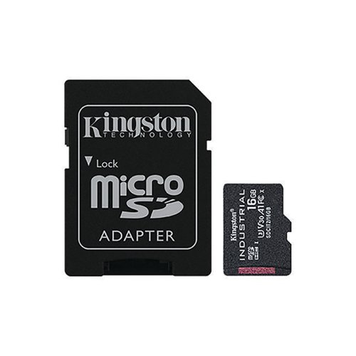 Kingston Industrial MicroSD Memory Card 8GB SD Adapter SDCIT2/8GB Kingston Technology