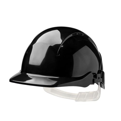 Centurion Concept Core Full Peak Slip Ratchet Vented Safety Helmet Black