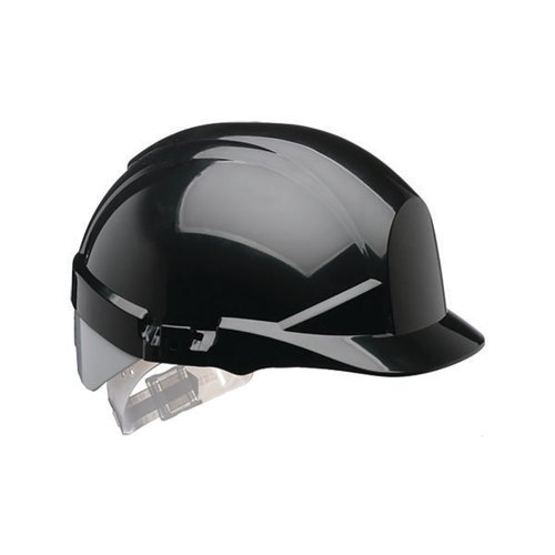 Centurion ReflexSlip Ratchet Safety Helmet with Silver Rear Flash Black